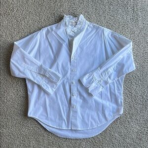 White Ruffled Shirt by Alex Mill